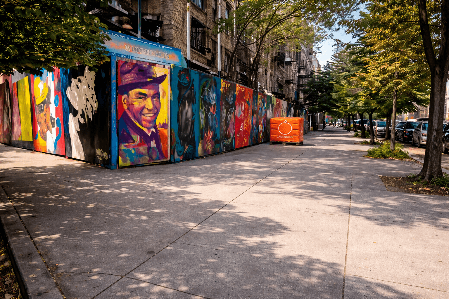 Cantaloupe delivery arriving at an NYC apartment building